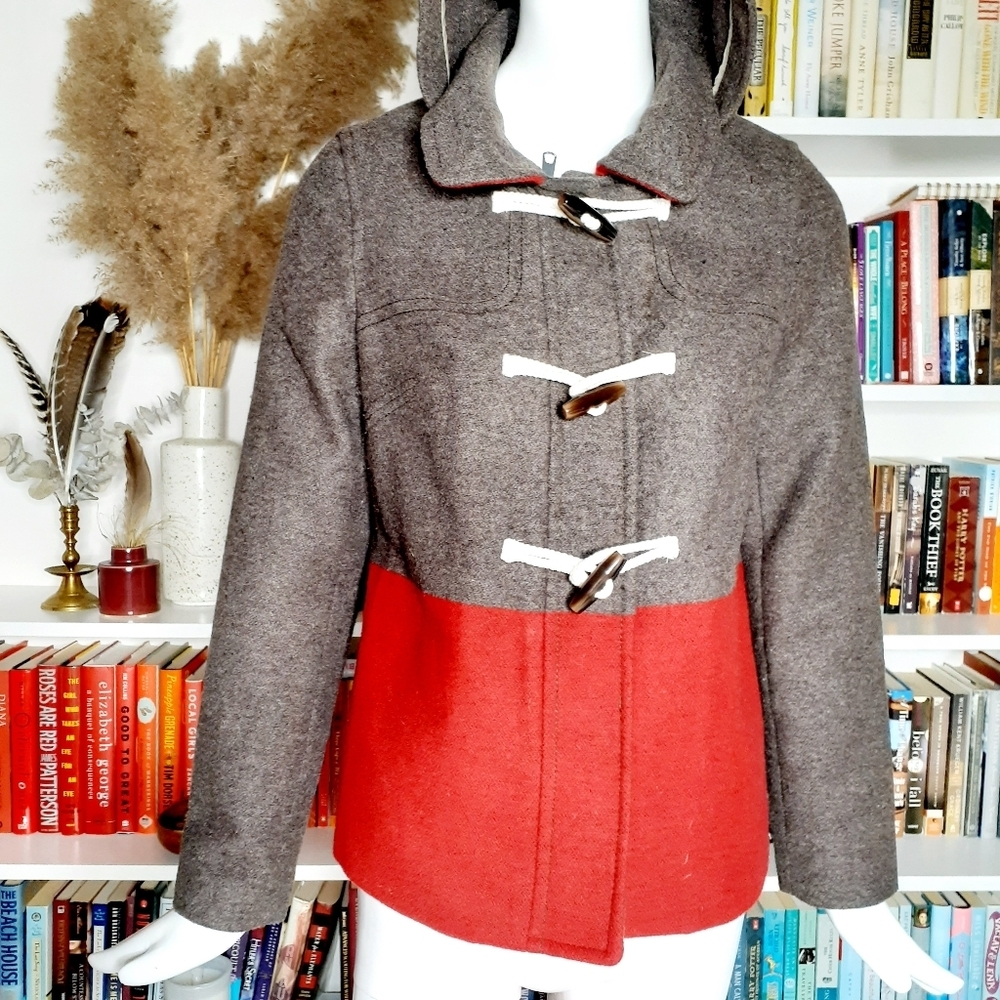 Old Navy Women’s Color Block Wool Blend Peacoat W… - image 3